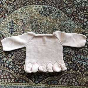 Misha and Puff cotton sweater with peplum bottom